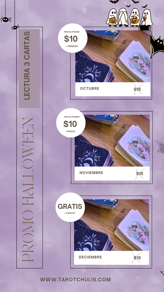 Halloween Special – 3 Card Reading Package (Oct–Dec)