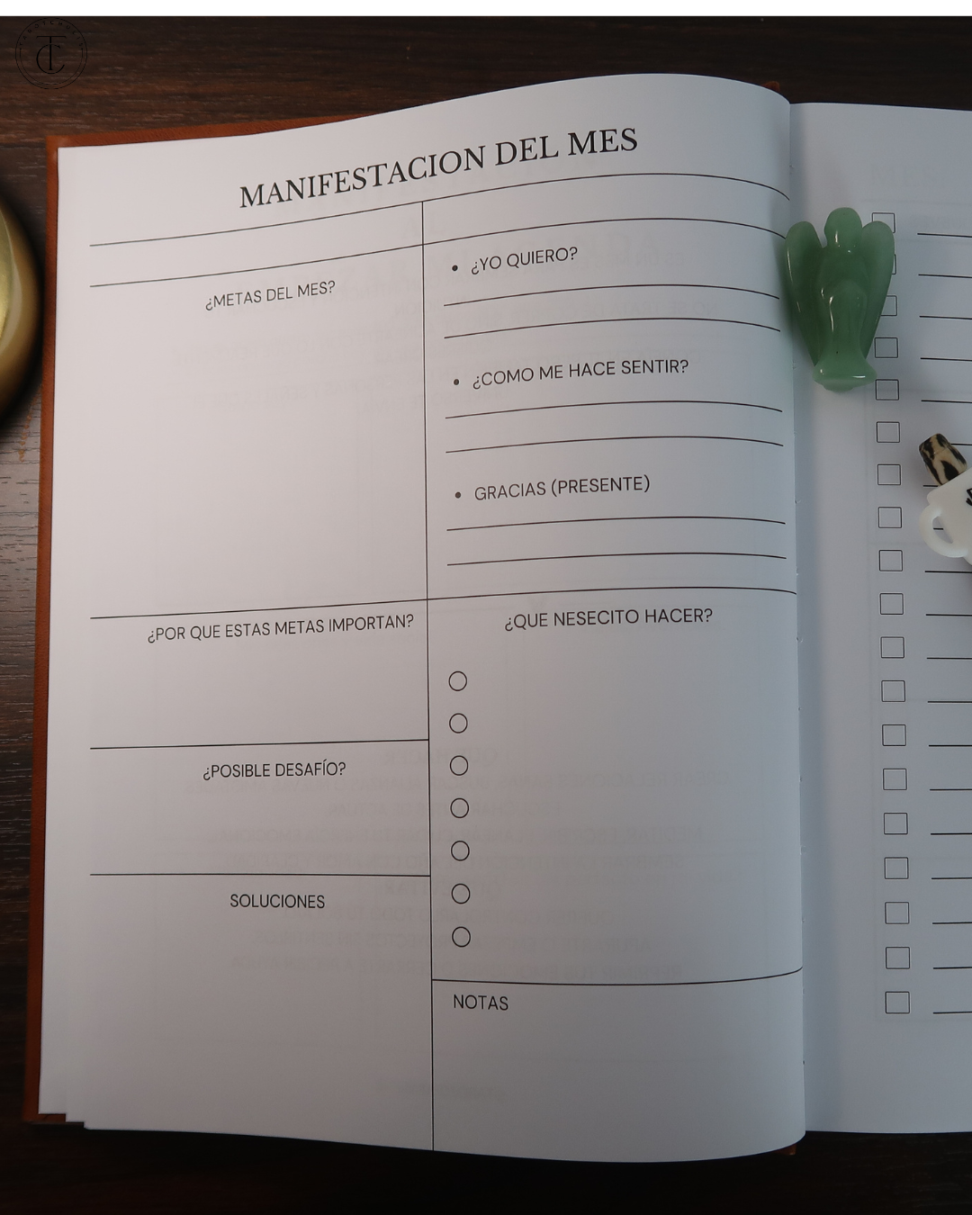 Agenda de manifestation. MI MEJOR VERSION (Spanish version)